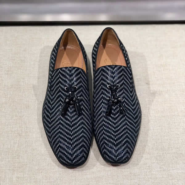Christian Louboutin Black Men casual Shoes Men Leather Top Quality Oxfords British Style Men Shoes Business Formal Shoes